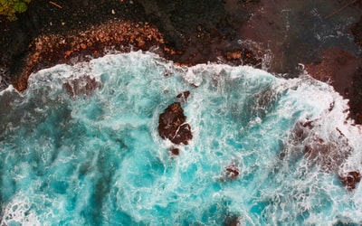 海堤鸟瞰图